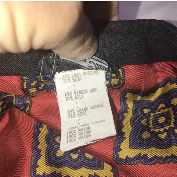 Vintage  Versace Jacket Sz52 - Picture 8 of 11